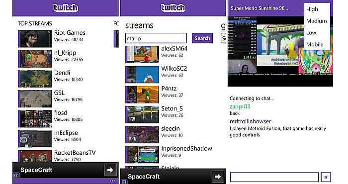 samsung tv twitch app